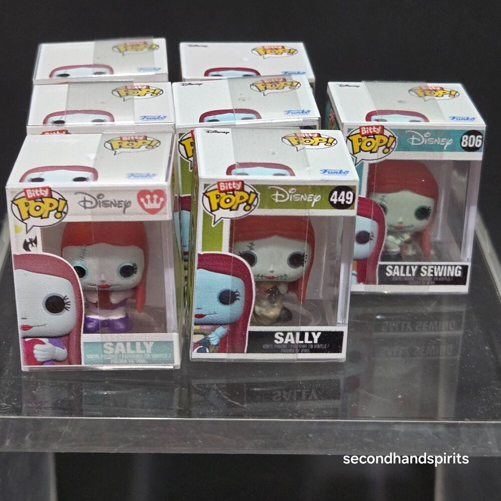 Funko Bitty Pop - Disney Nightmare Before Christmas- Lot of 7 Sallys